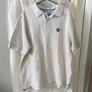 BMW Classic White Polo Shirt for Men